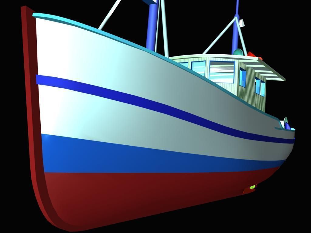 Trawler - FAO Fishing Boat 3D model_5