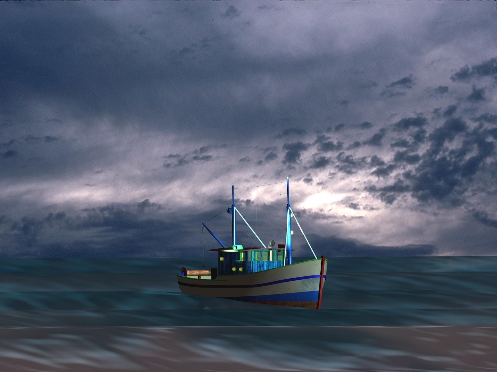 Trawler - FAO Fishing Boat 3D model_2