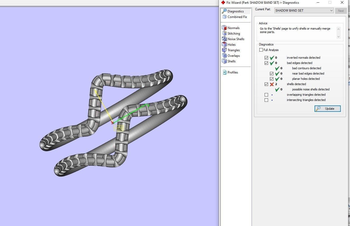 Bridal Set Rings 3D Models All Settings- PI0001-SV 3D print model_27