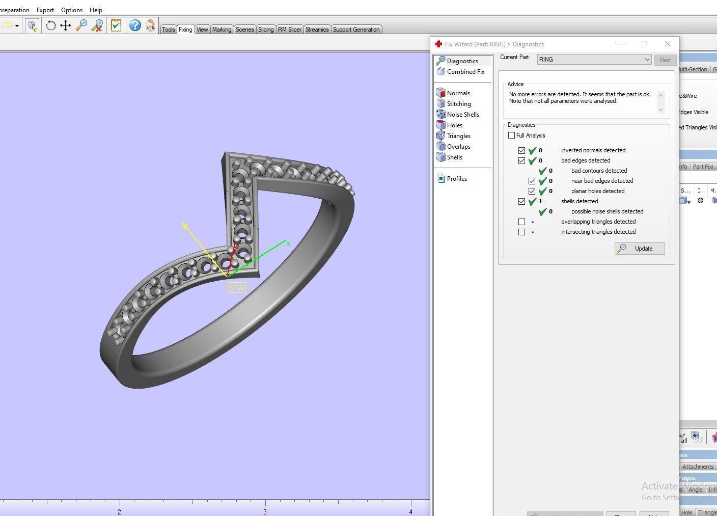 Bridal Set Rings 3D Models All Settings- PI0001-SV 3D print model_31
