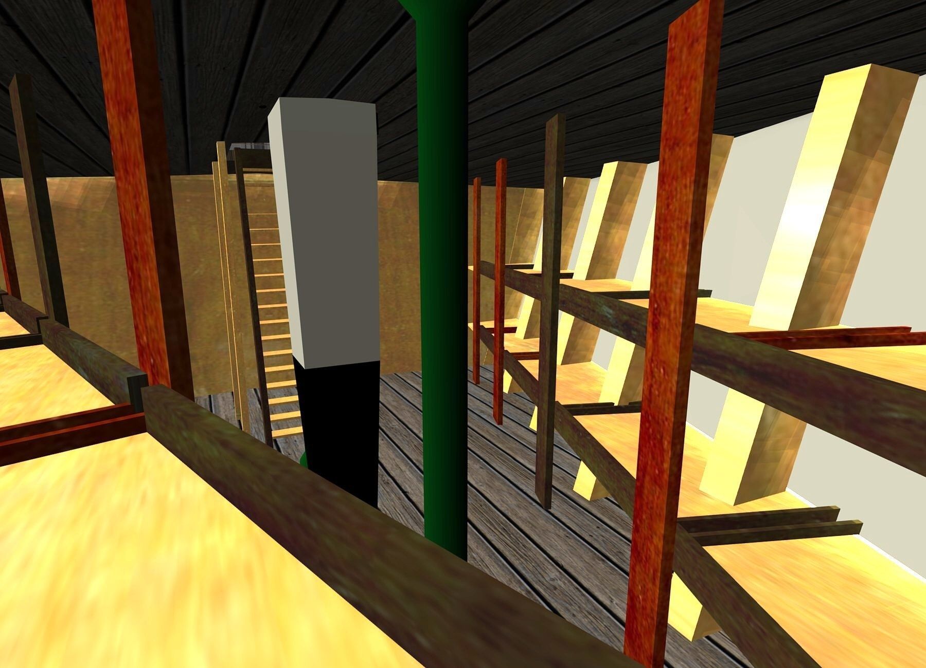 Cutty Sark Clipper - XIX Century Freighter 3D model_48