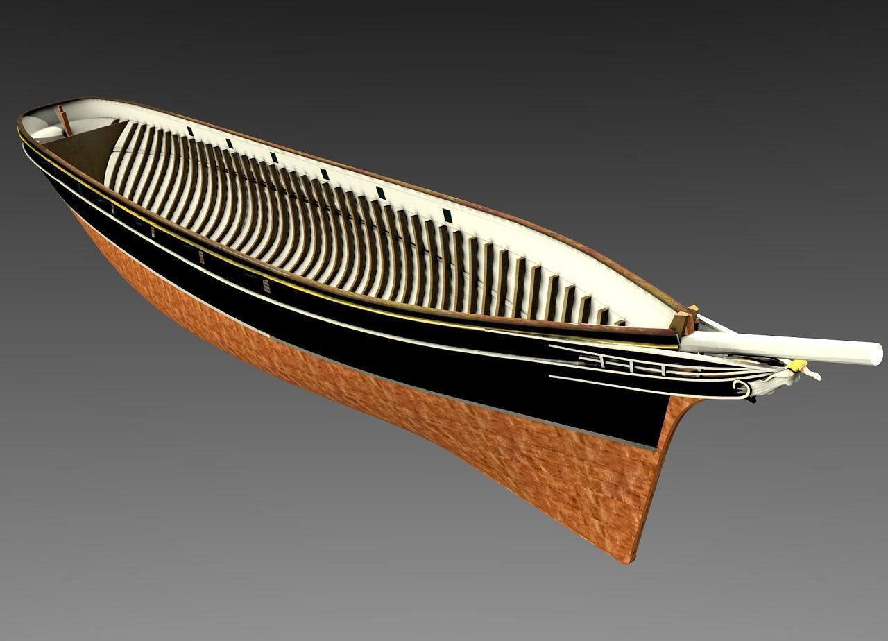 Cutty Sark Clipper - XIX Century Freighter 3D model_16