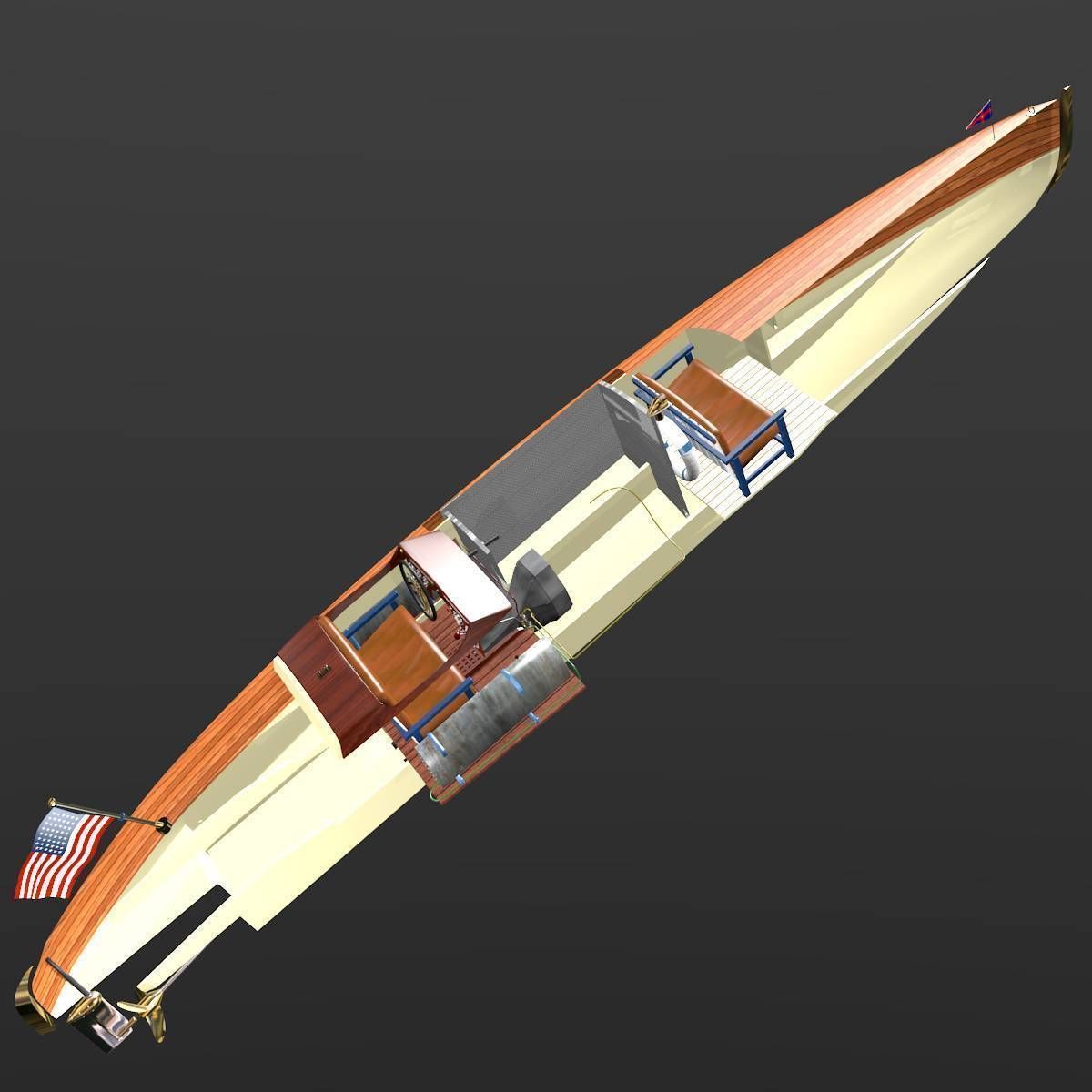 Baby Bootlegger G5 Hull Only 3D model_17