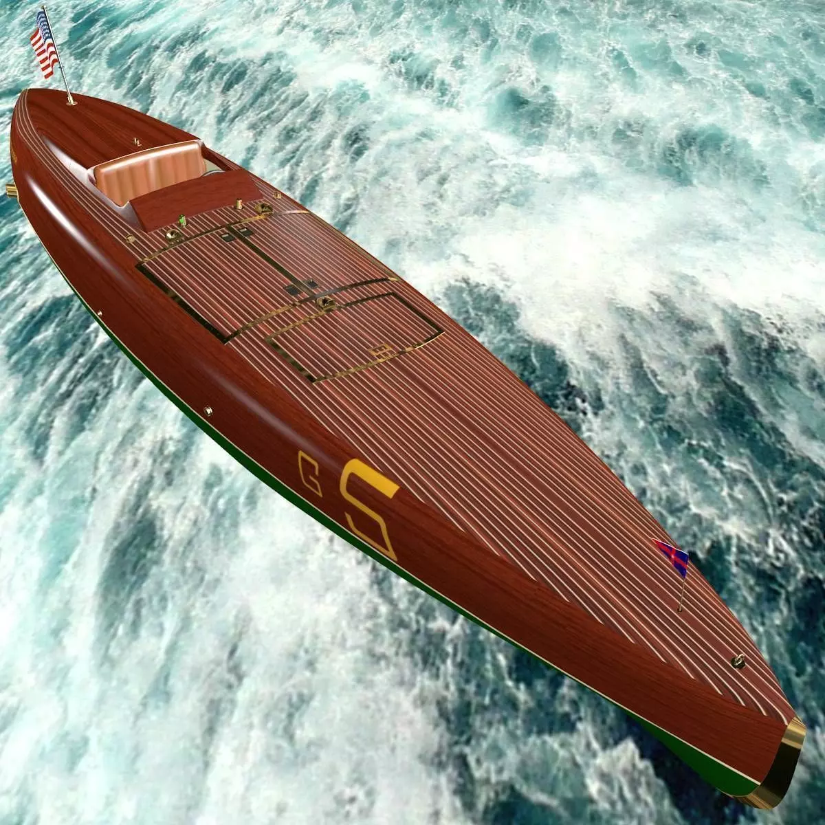 Baby Bootlegger G5 Hull Only 3D model_0