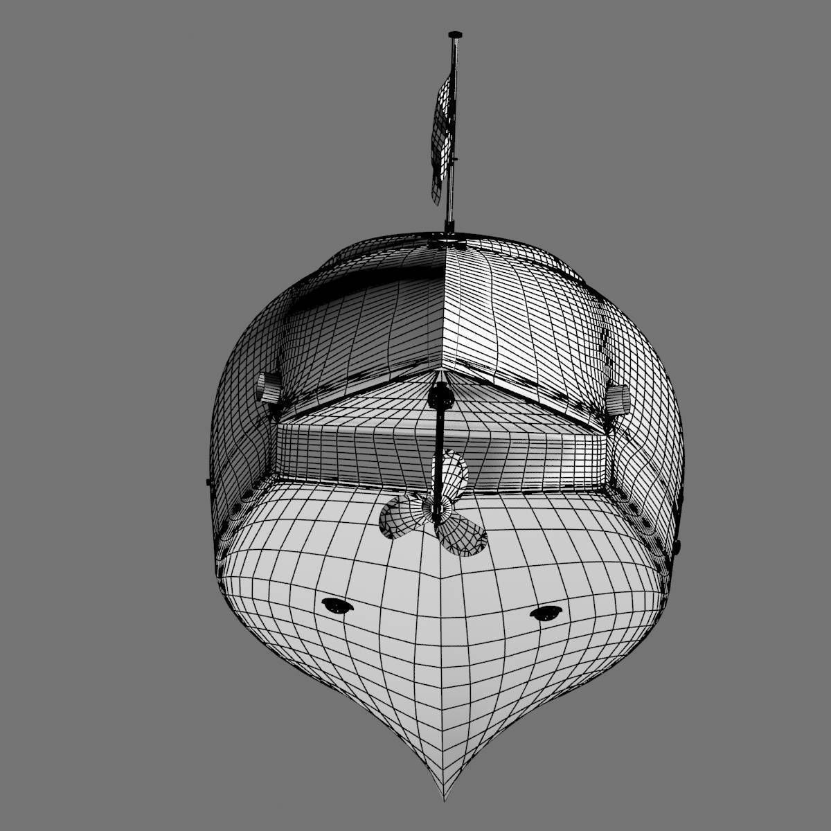 Baby Bootlegger G5 Hull Only 3D model_11