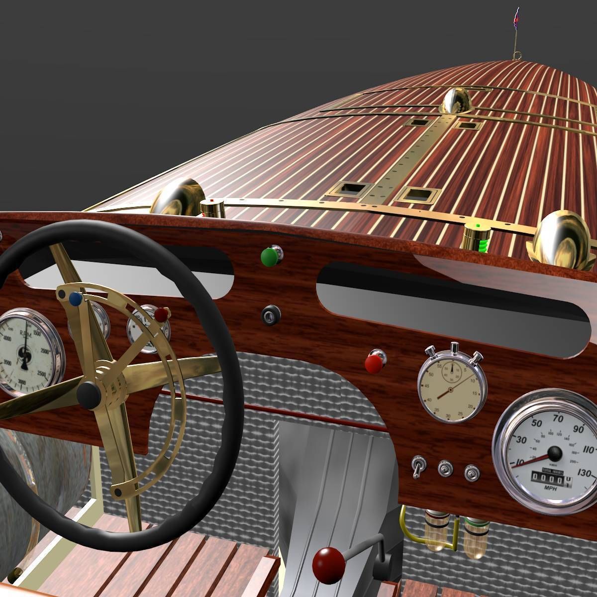 Baby Bootlegger G5 Hull Only 3D model_3