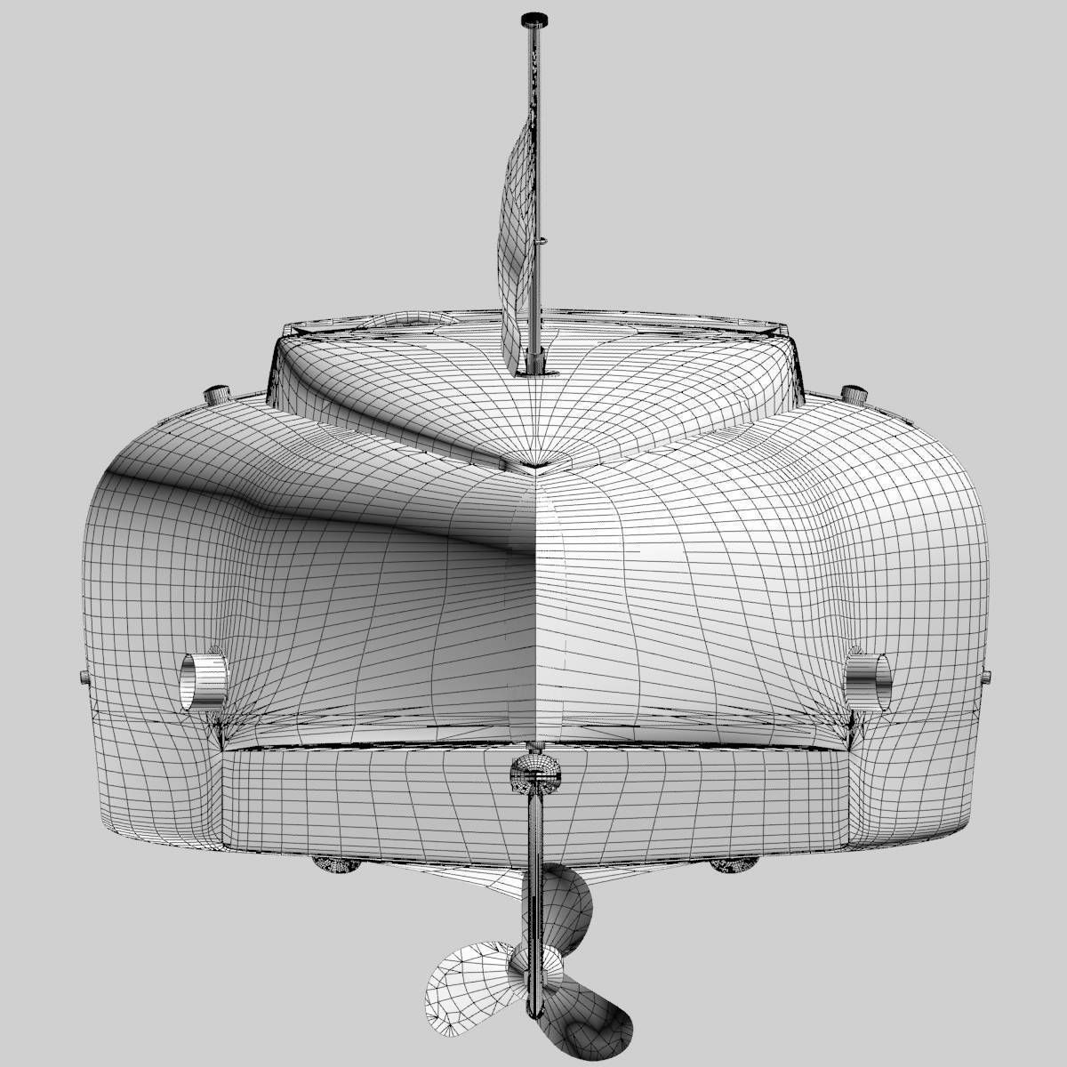 Baby Bootlegger G5 Hull Only 3D model_7