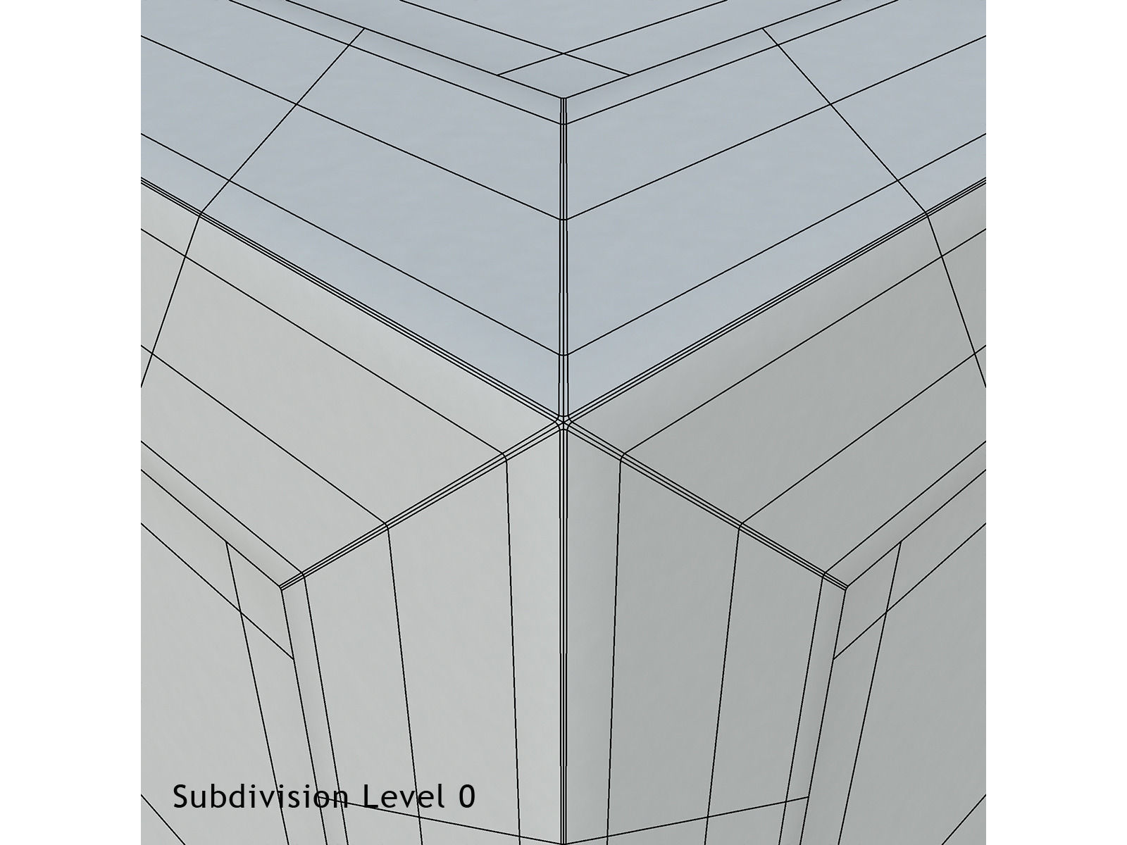 Wood box Low-poly 3D model_17