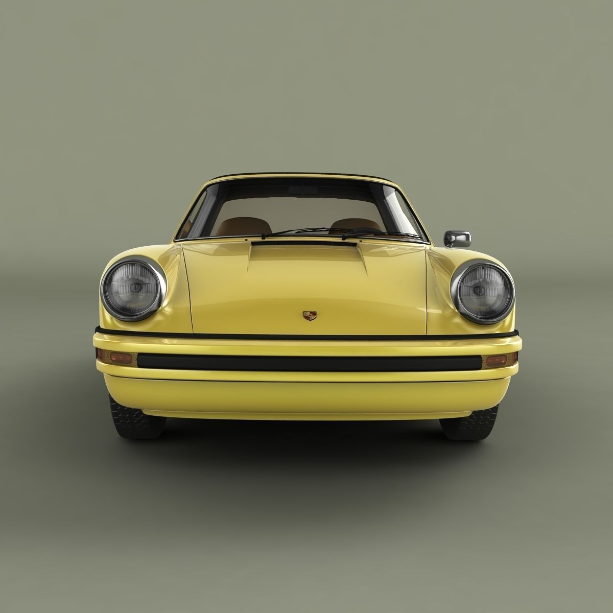Porsche 911 Targa 1974 3D model_4