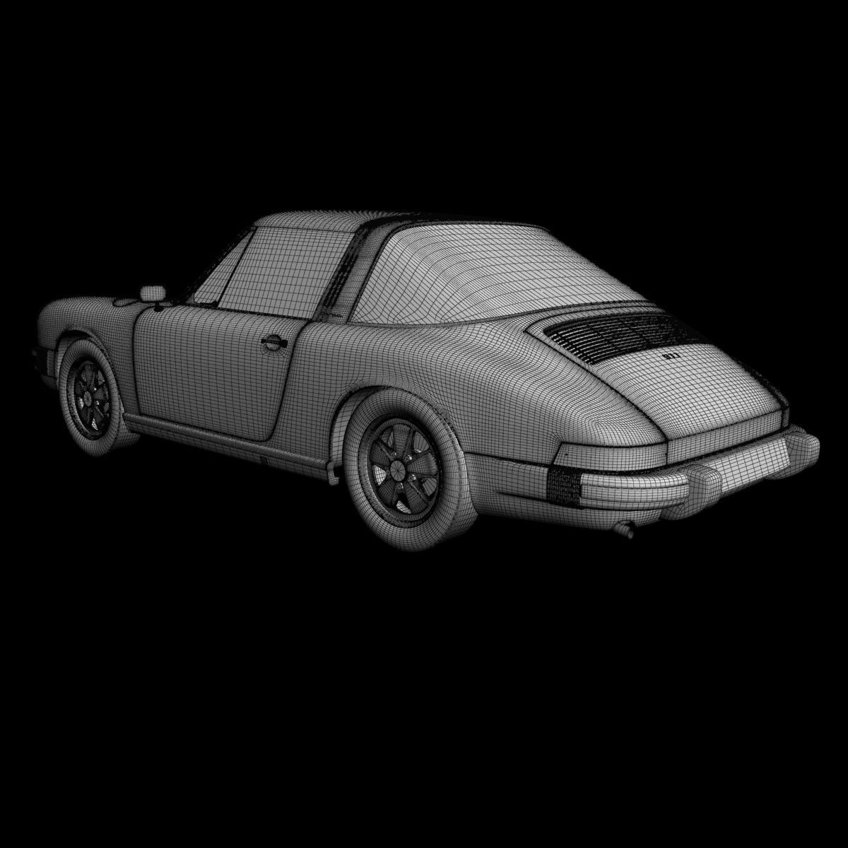 Porsche 911 Targa 1974 3D model_16