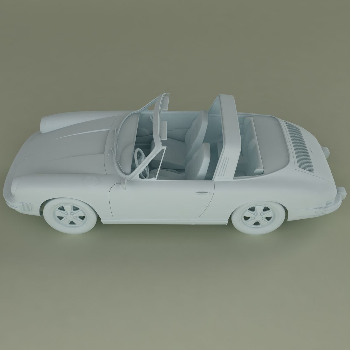 Porsche 911 Targa 1974 3D model_11