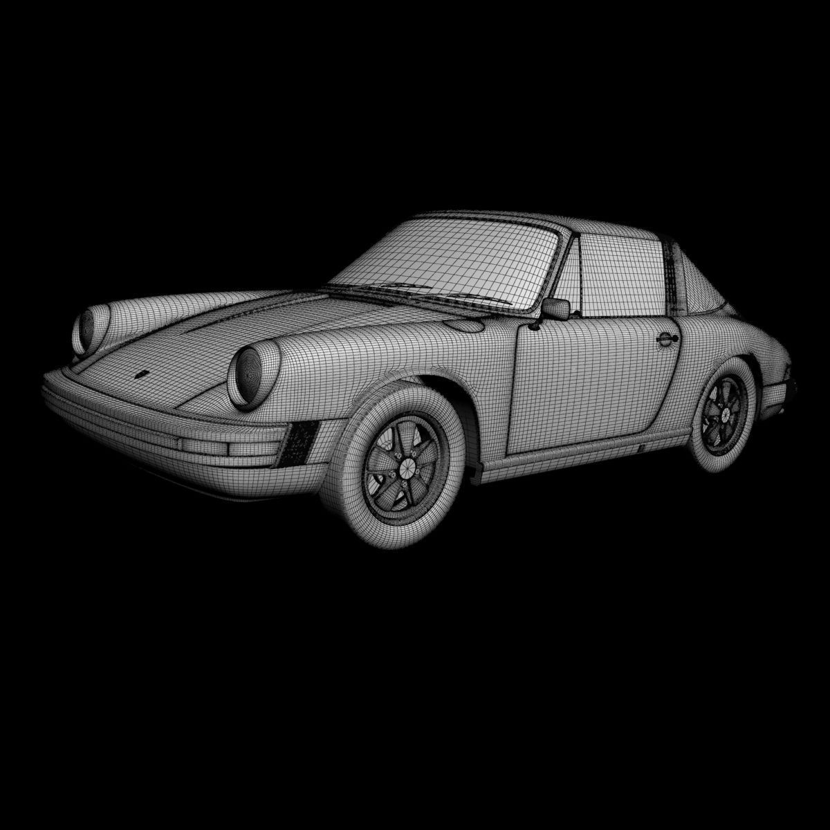 Porsche 911 Targa 1974 3D model_14