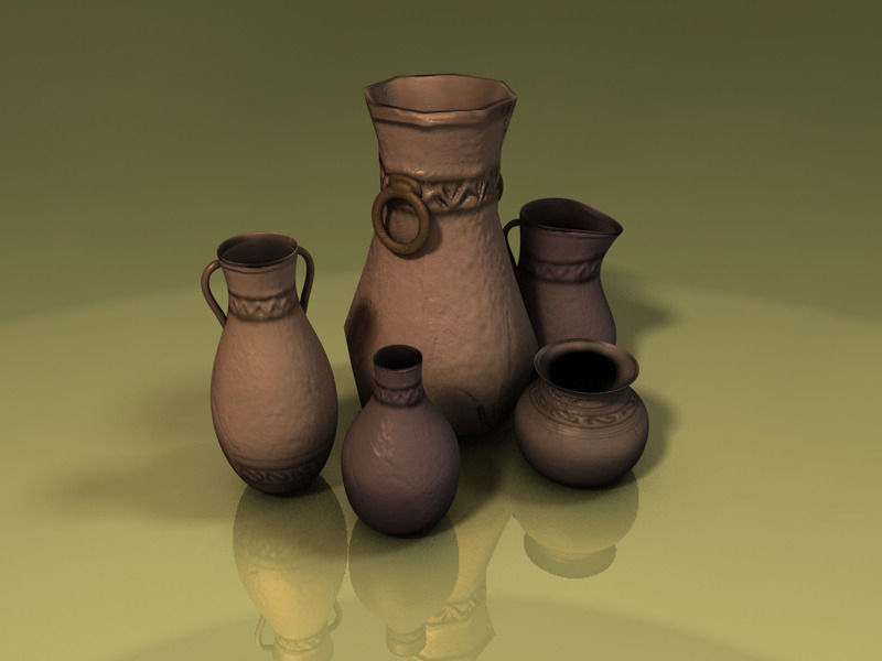 Ancient vases Vol4 Low-poly 3D model_2