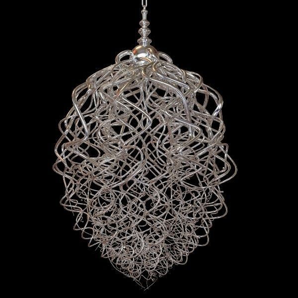 Contemporary Designer Chandelier 3D model_0