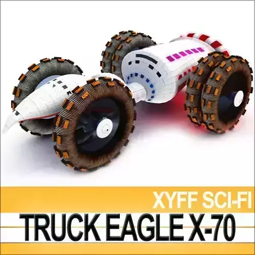 Xyff Sci Fi Truck Terran Eagle X 70 3D model