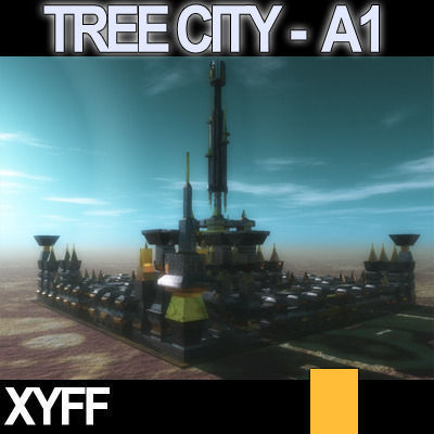 Xyff Tree City Block A1 3D model_2