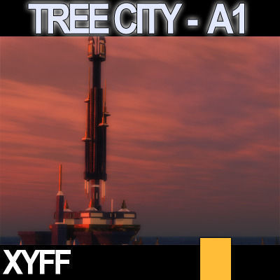 Xyff Tree City Block A1 3D model_5