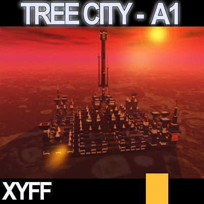 Xyff Tree City Block A1 3D model_4