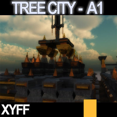 Xyff Tree City Block A1 3D model_11