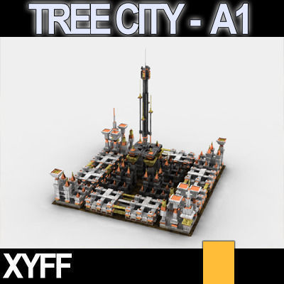 Xyff Tree City Block A1 3D model_13