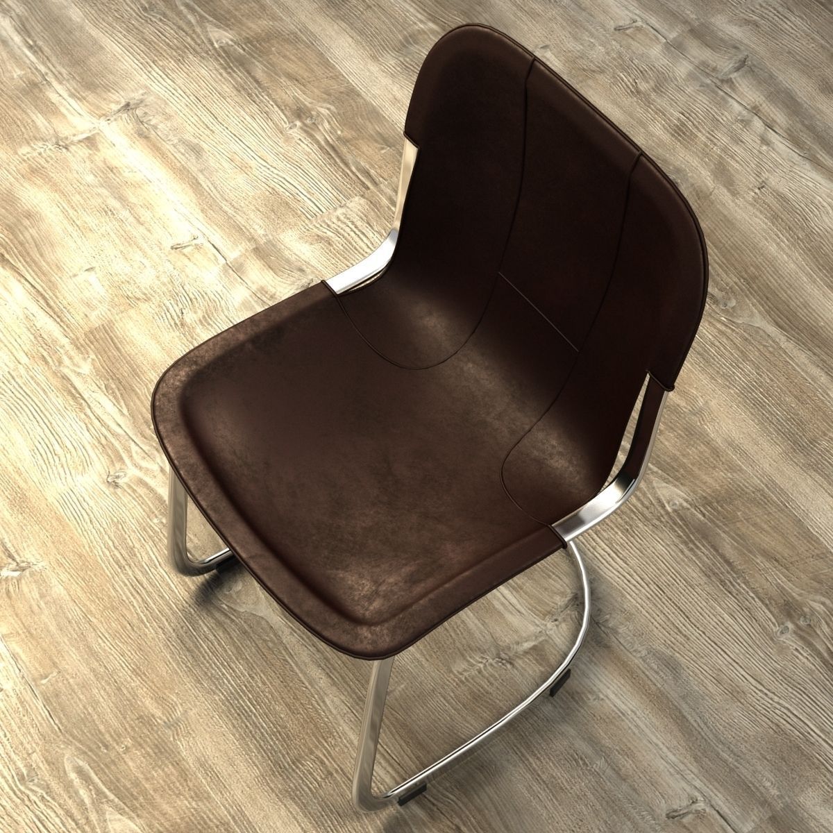 Restoration Hardware Rizzo Leather Side Chair Model Max Obj Mtl Restoration Hardware Rizzo Leather Side Chair Model Max Obj Mtl S Fbx 6