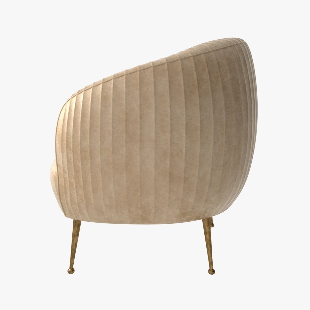 Kelly Wearstler SOUFFLE LEATHER CHAIR 3D model_1