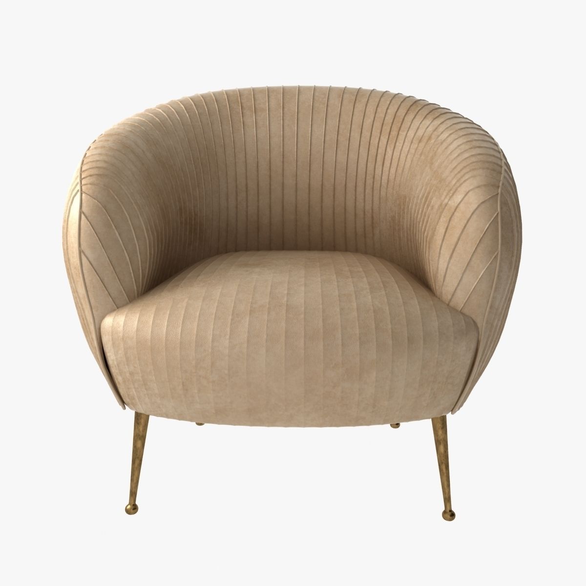 Kelly Wearstler SOUFFLE LEATHER CHAIR 3D model_3