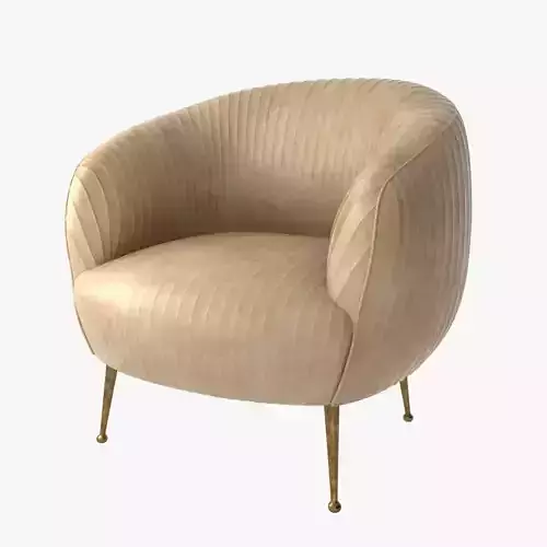 Kelly Wearstler SOUFFLE LEATHER CHAIR 3D model