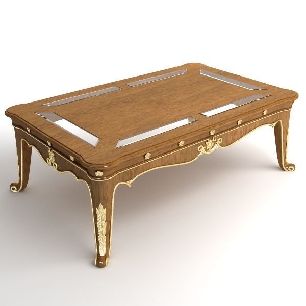 Antique Coffee Table 3D model_0