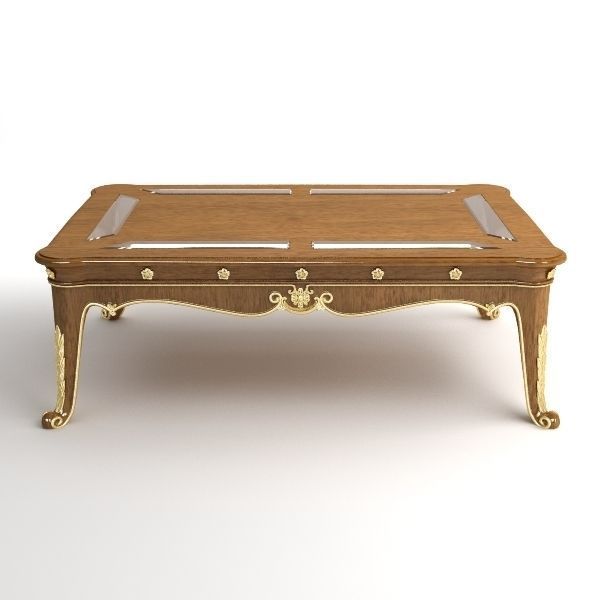 Antique Coffee Table 3D model_1