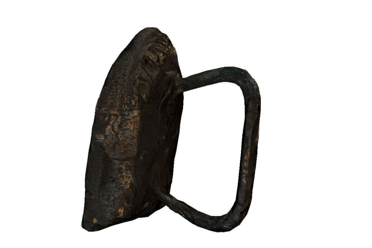 Old rusty iron Low-poly 3D model_0