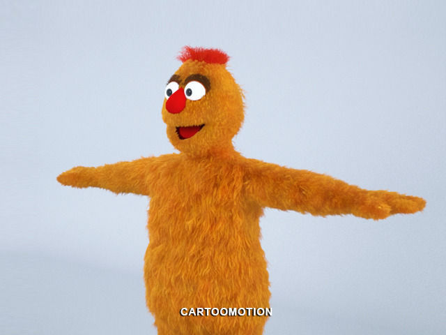 Zaydoon Muppet Low-poly 3D model_3