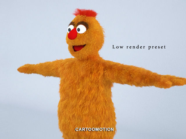 Zaydoon Muppet Low-poly 3D model_1