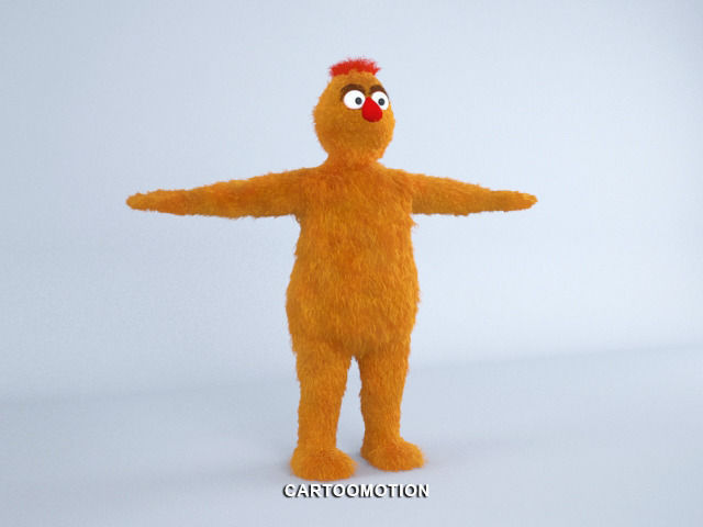 Zaydoon Muppet Low-poly 3D model_4