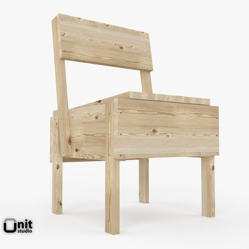 3d artek sedia 1 chair cgtrader