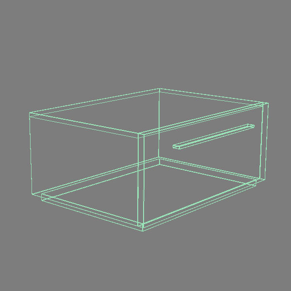 Storage Chest Low-poly 3D model_3