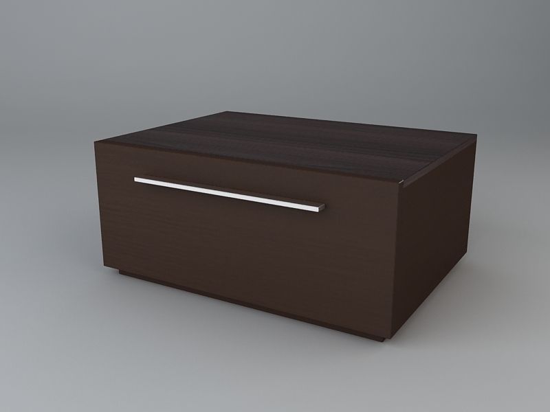 Storage Chest Low-poly 3D model_1
