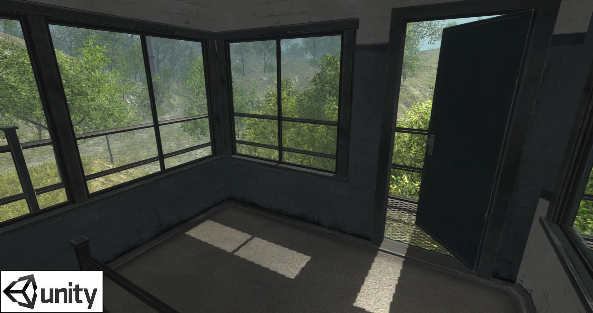 Prison Tower Low-poly 3D model_5