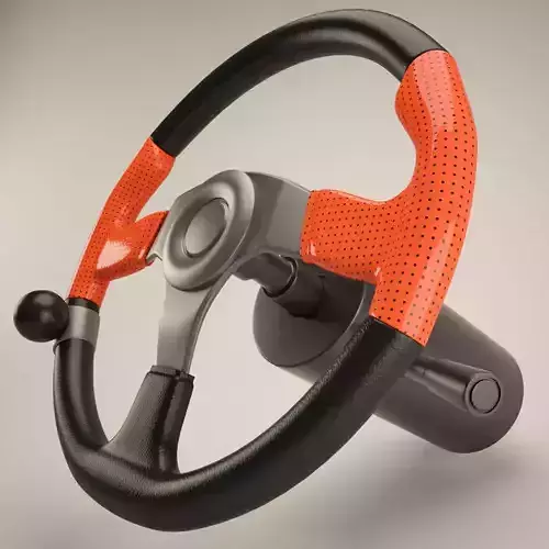 Steering Wheel highpoly
