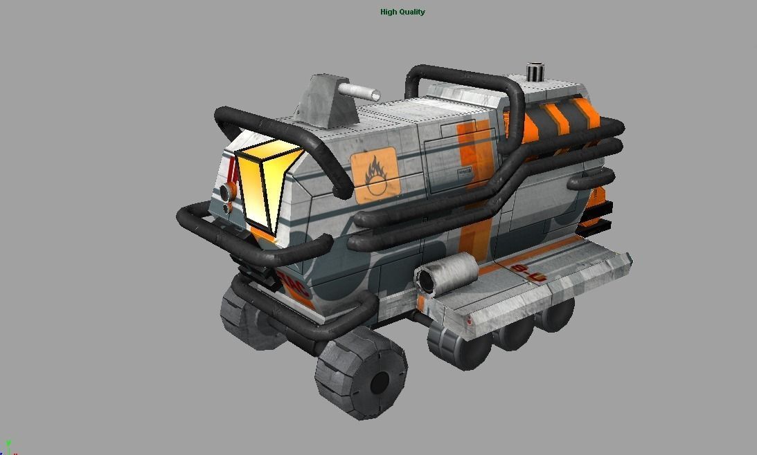 Rover Recon Truck Low-poly 3D model_3