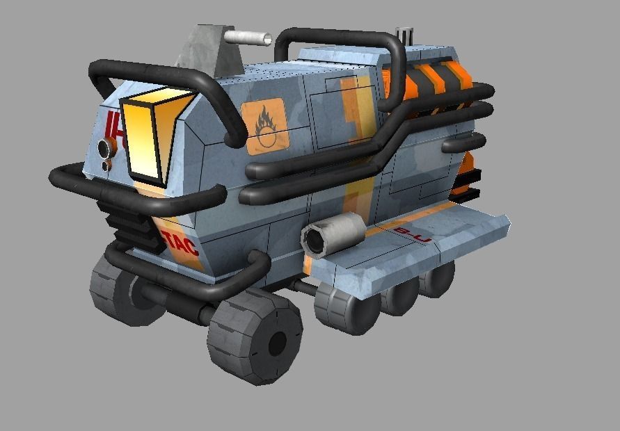 Rover Recon Truck Low-poly 3D model_7