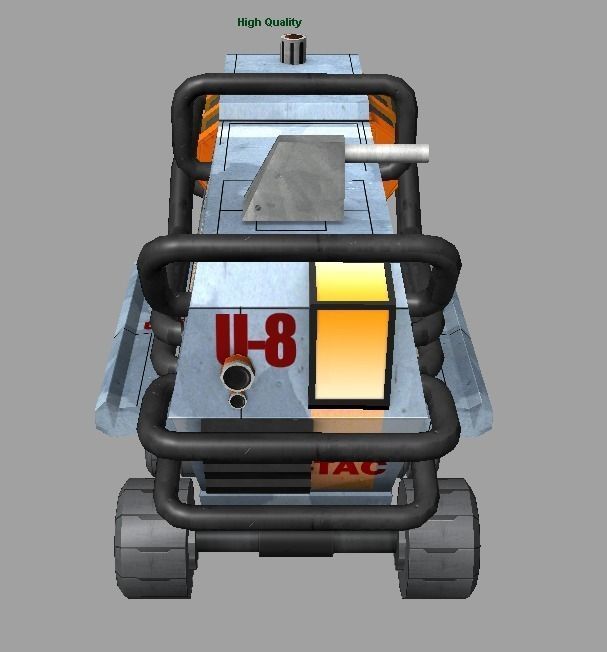 Rover Recon Truck Low-poly 3D model_4