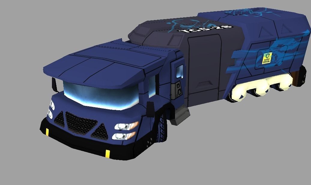 Mobile Science Lab Low-poly 3D model_0