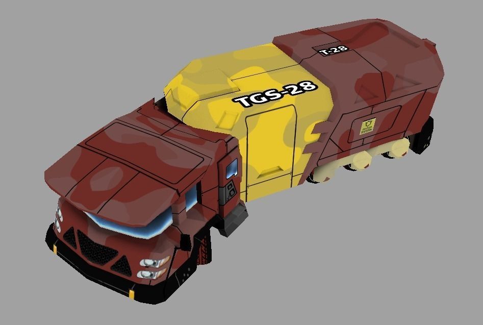Mobile Science Lab Low-poly 3D model_5