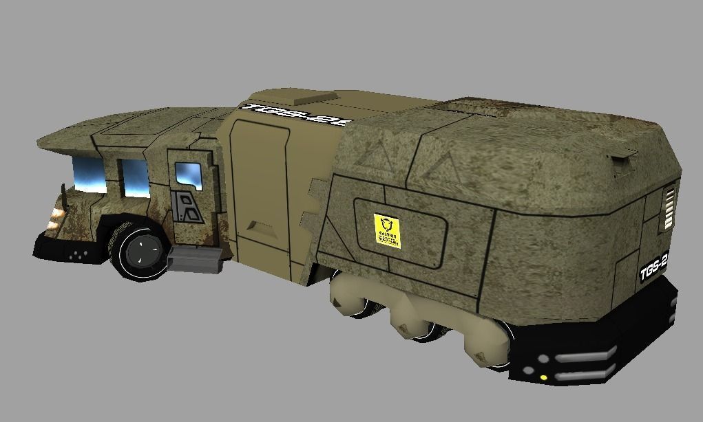 Mobile Science Lab Low-poly 3D model_4