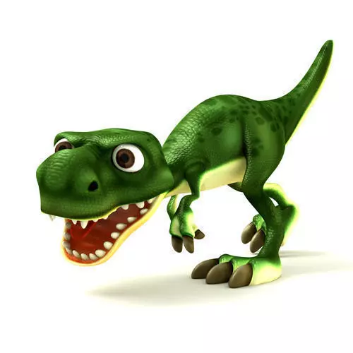 Cartoon  of dinosaurs  Low-poly 3D model_0