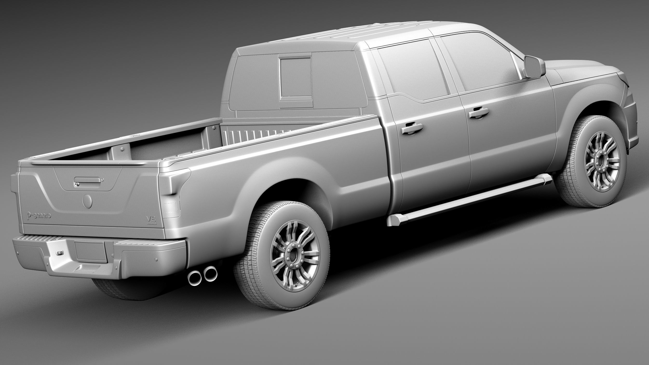 Generic Average Pickup 2015 3D model_12