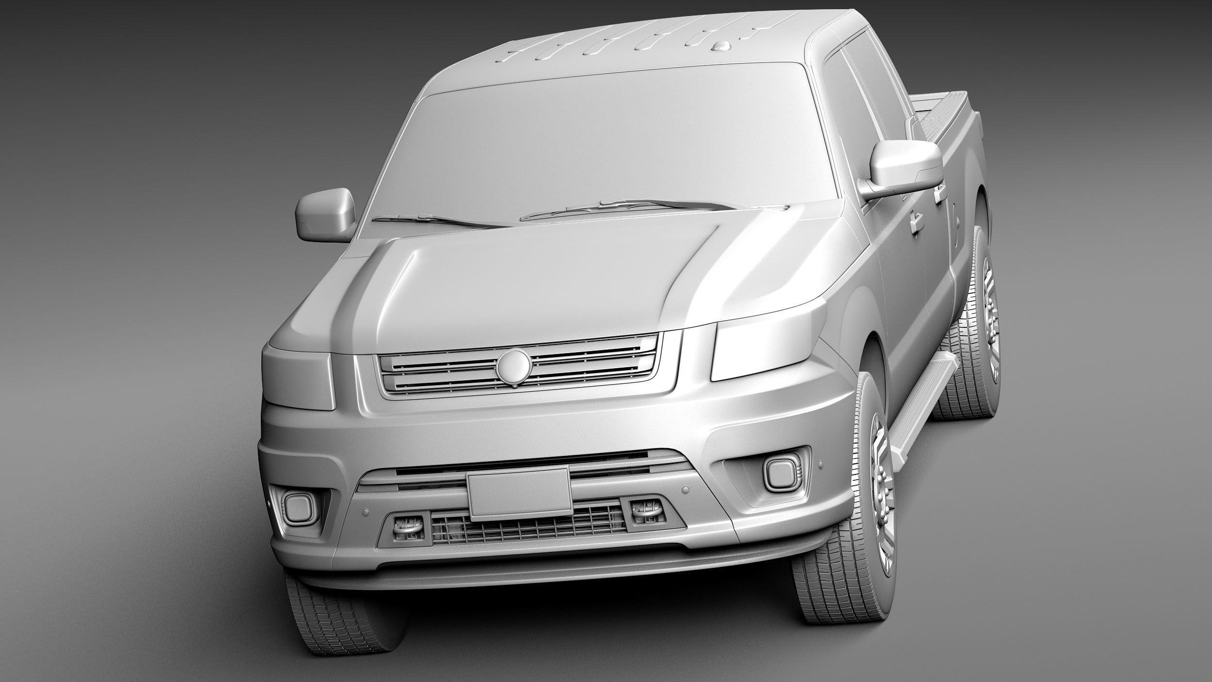 Generic Average Pickup 2015 3D model_9