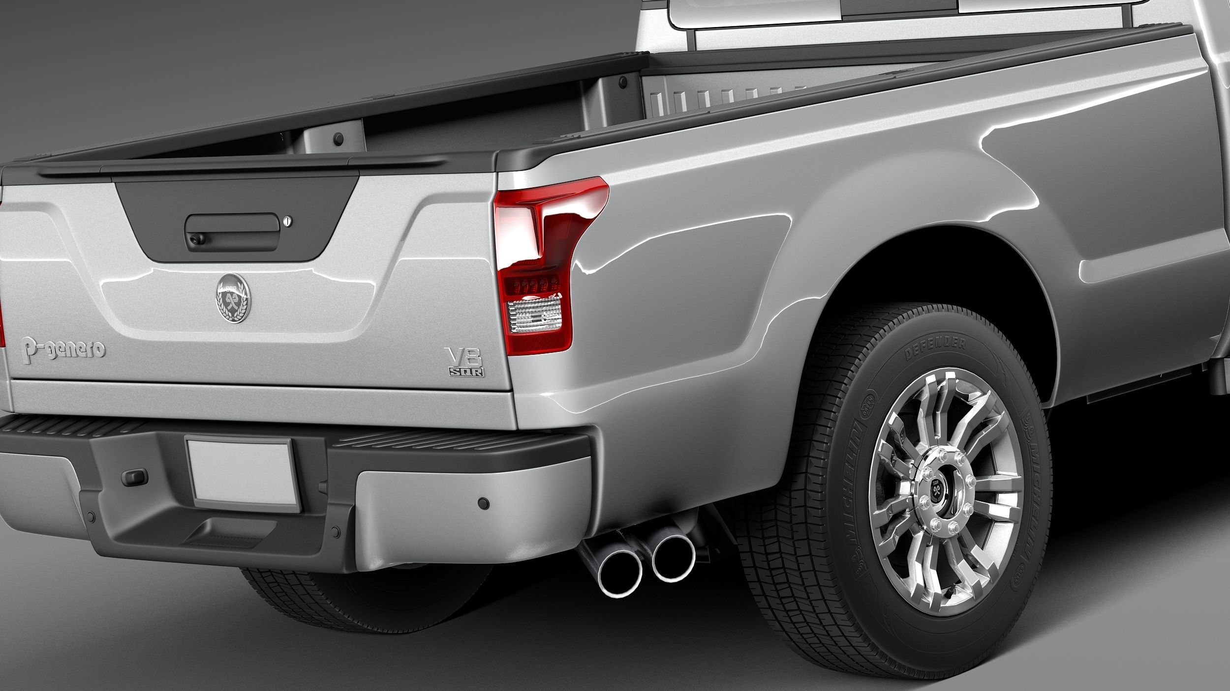 Generic Average Pickup 2015 3D model_3