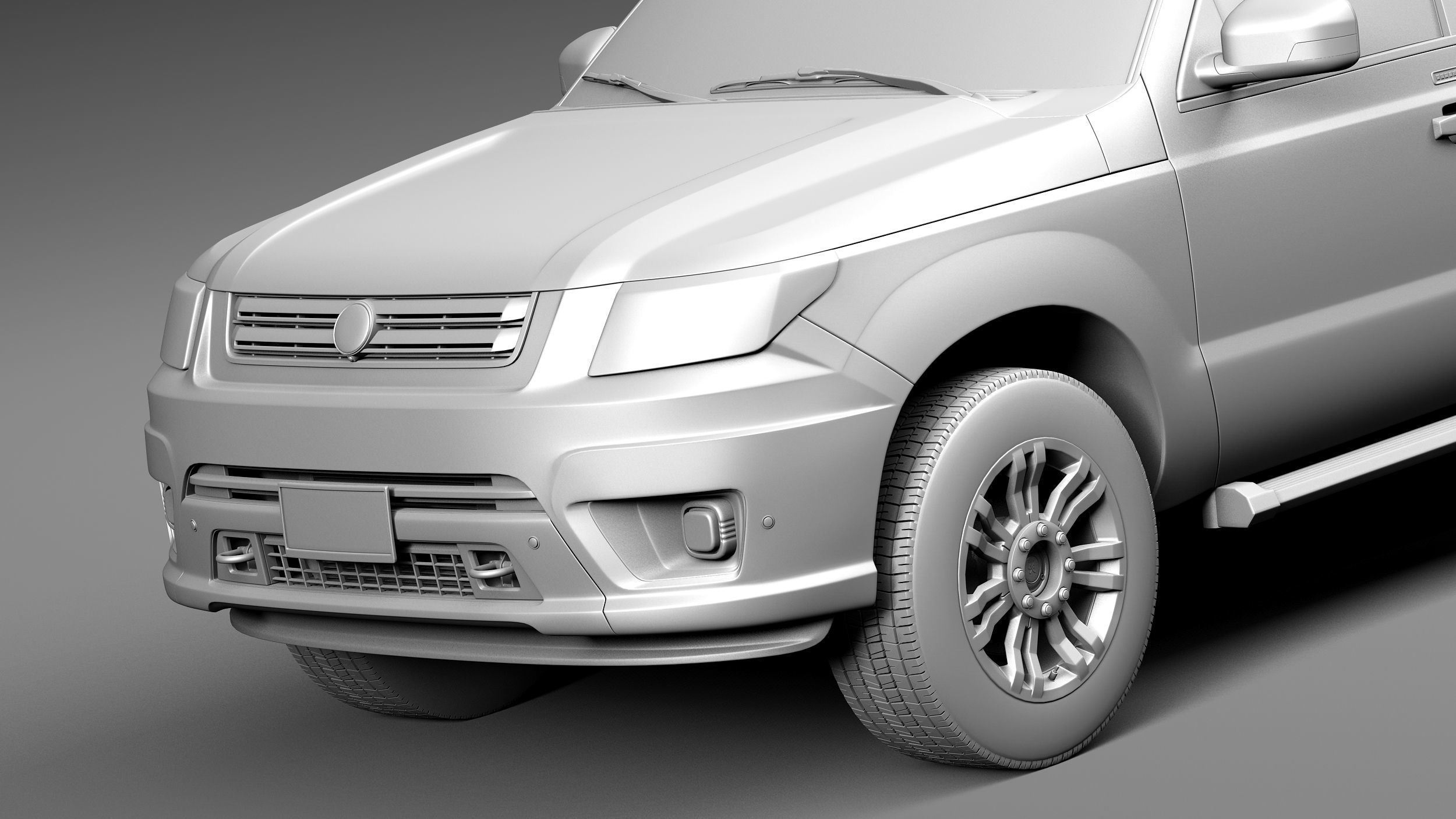 Generic Average Pickup 2015 3D model_10